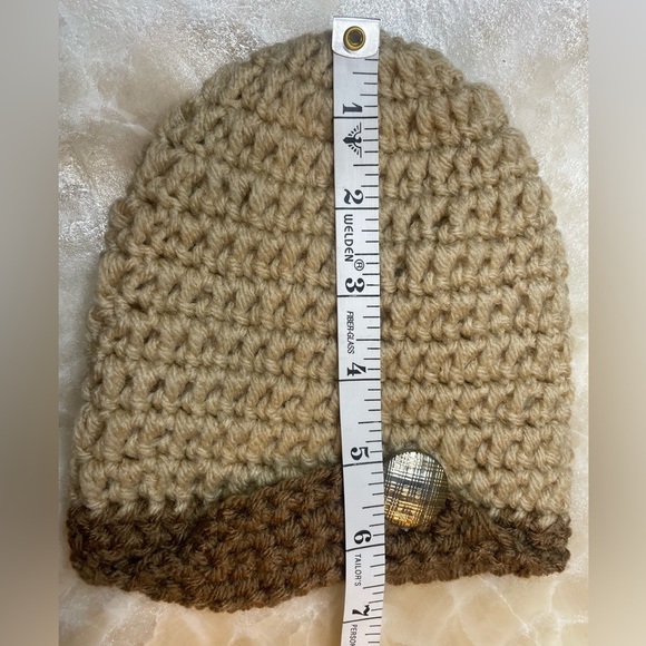 Handmade Baby Hat & Booties Set (0–5M) – Neutral Beige Brown Crochet - Picture 4 of 8